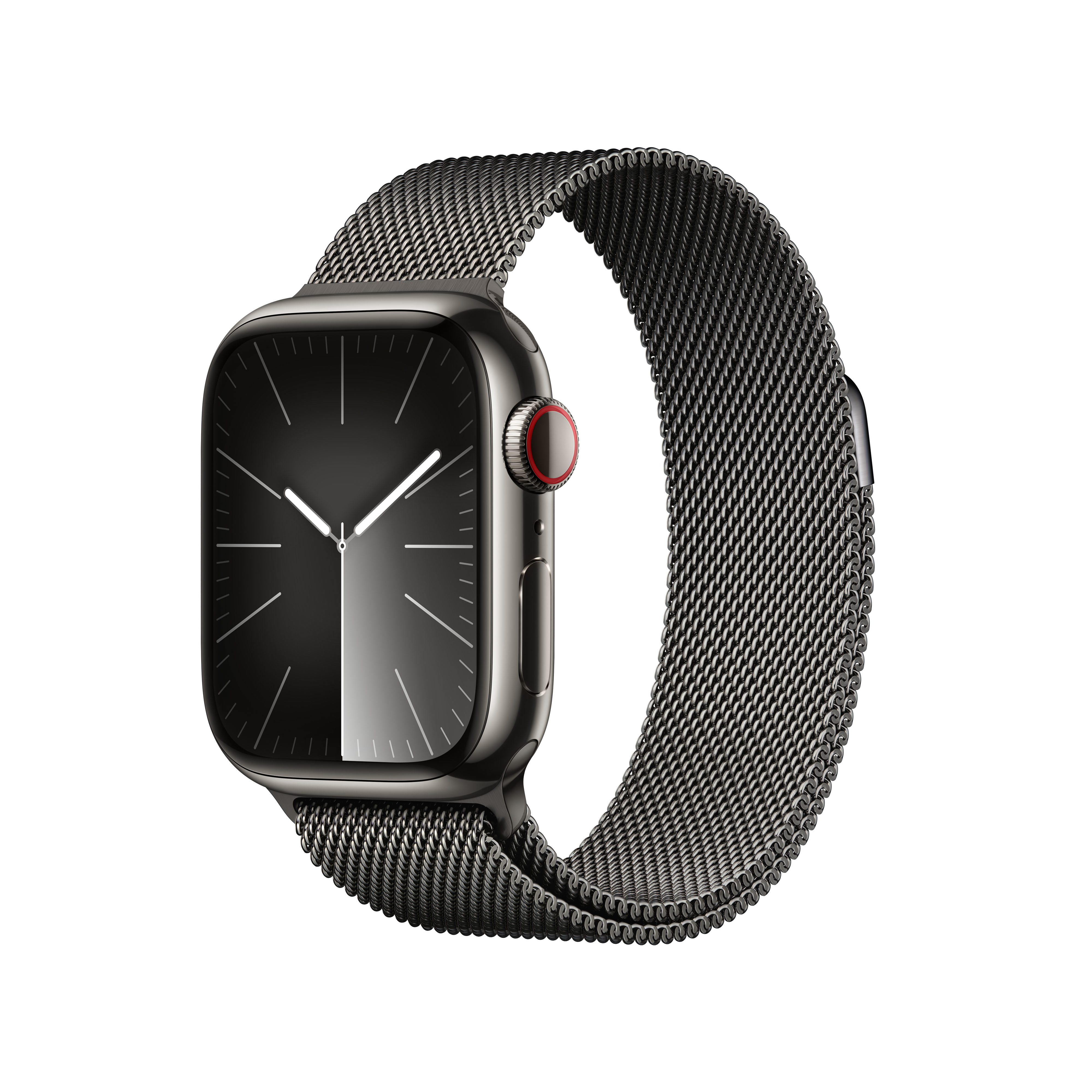 Smartwatch Apple Watch Series 9 GPS + Cellular 41mm Graphite Stainless Steel Case com Graphite Milanese Loop