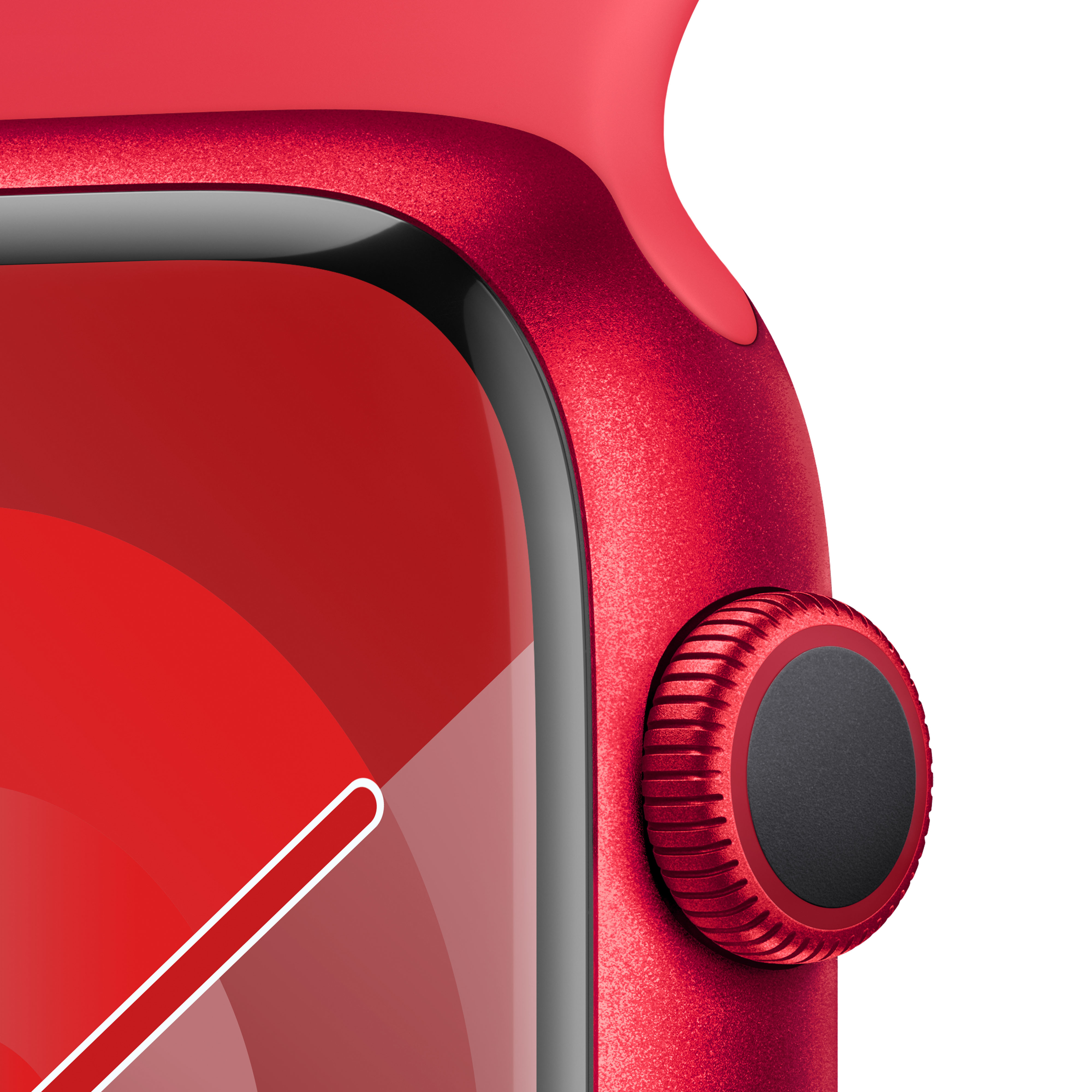 Apple - Smartwatch Apple Watch Series 9 GPS 45mm (PRODUCT)RED Aluminium Case com (PRODUCT)RED Sport Band  (M/L)