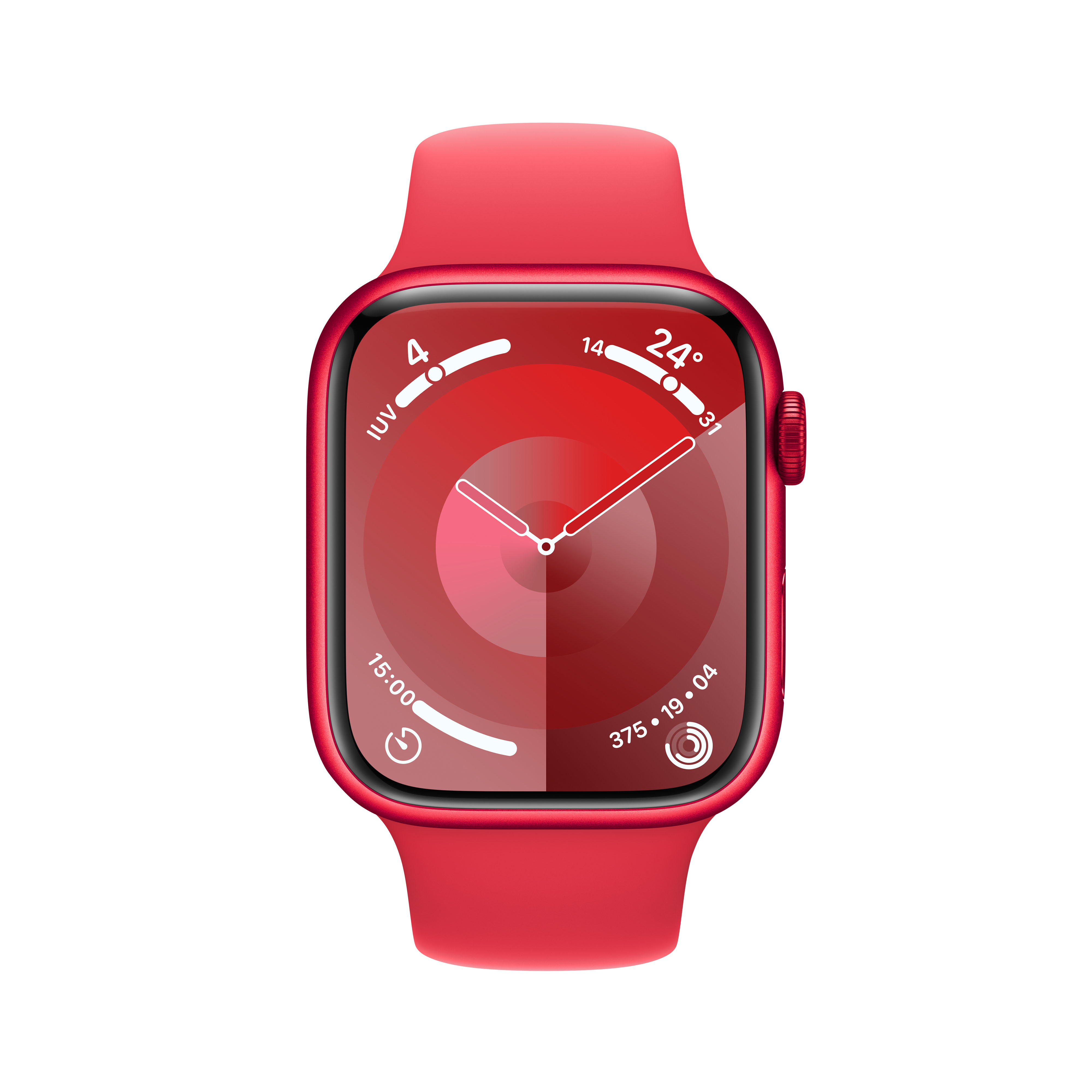 Apple - Smartwatch Apple Watch Series 9 GPS + Cellular 45mm (PRODUCT)RED Aluminium Case com (PRODUCT)RED Sport Band  (S/M)