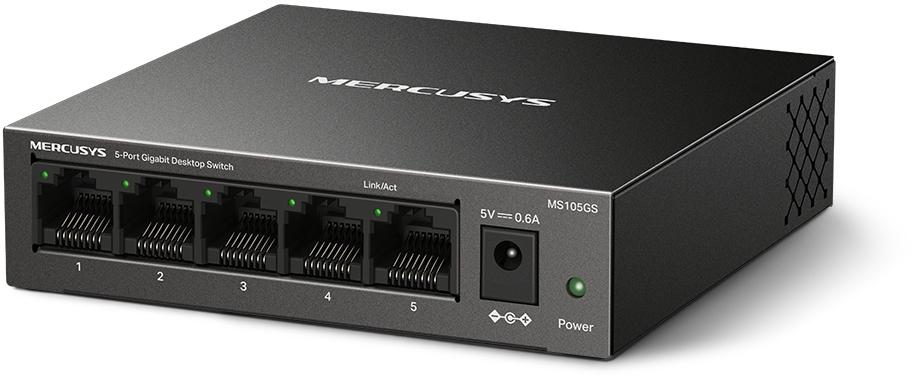 Mercusys - Switch SOHO Mercusys MS105GS 5 Portas 10/100/1000 Mbps