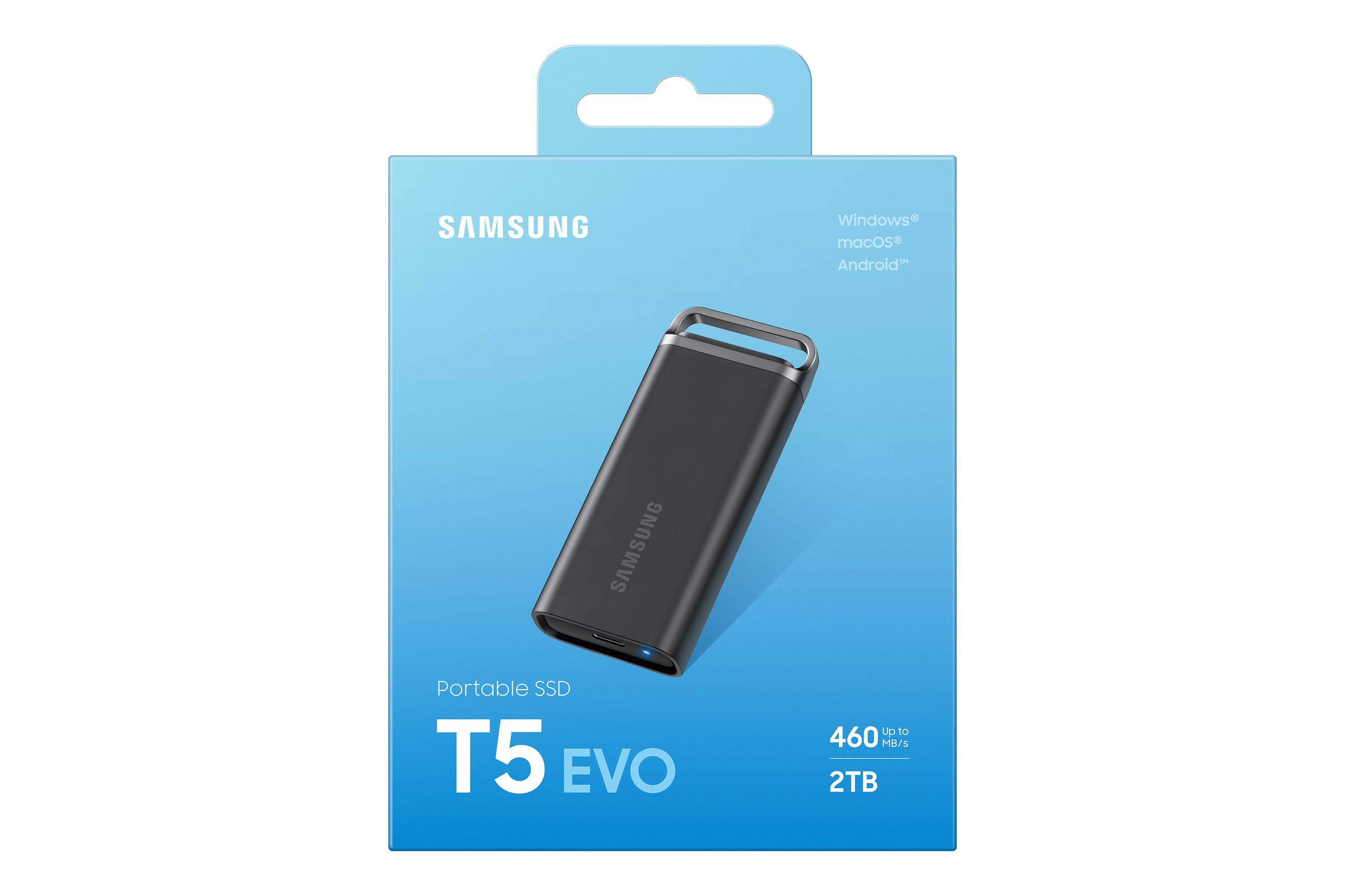 Samsung - SSD Externo Samsung T5 Evo 2TB USB3.2 Gen2 Preto (460/460MB/s)