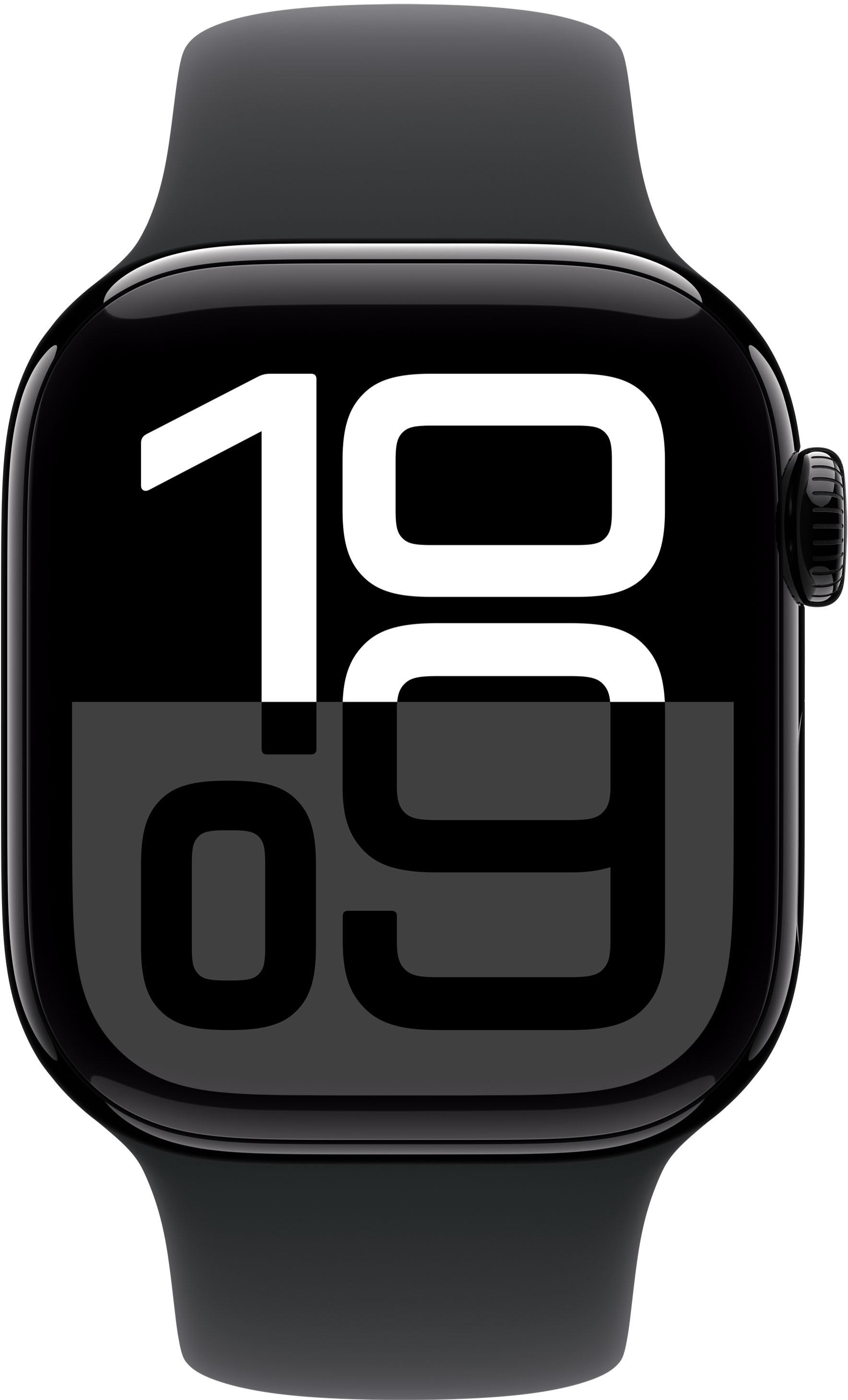 Apple - Smartwatch Apple Watch Series 10 GPS 42mm Alumínio Preto Brilhante c/ Bracelete Desportiva Preta - S/M