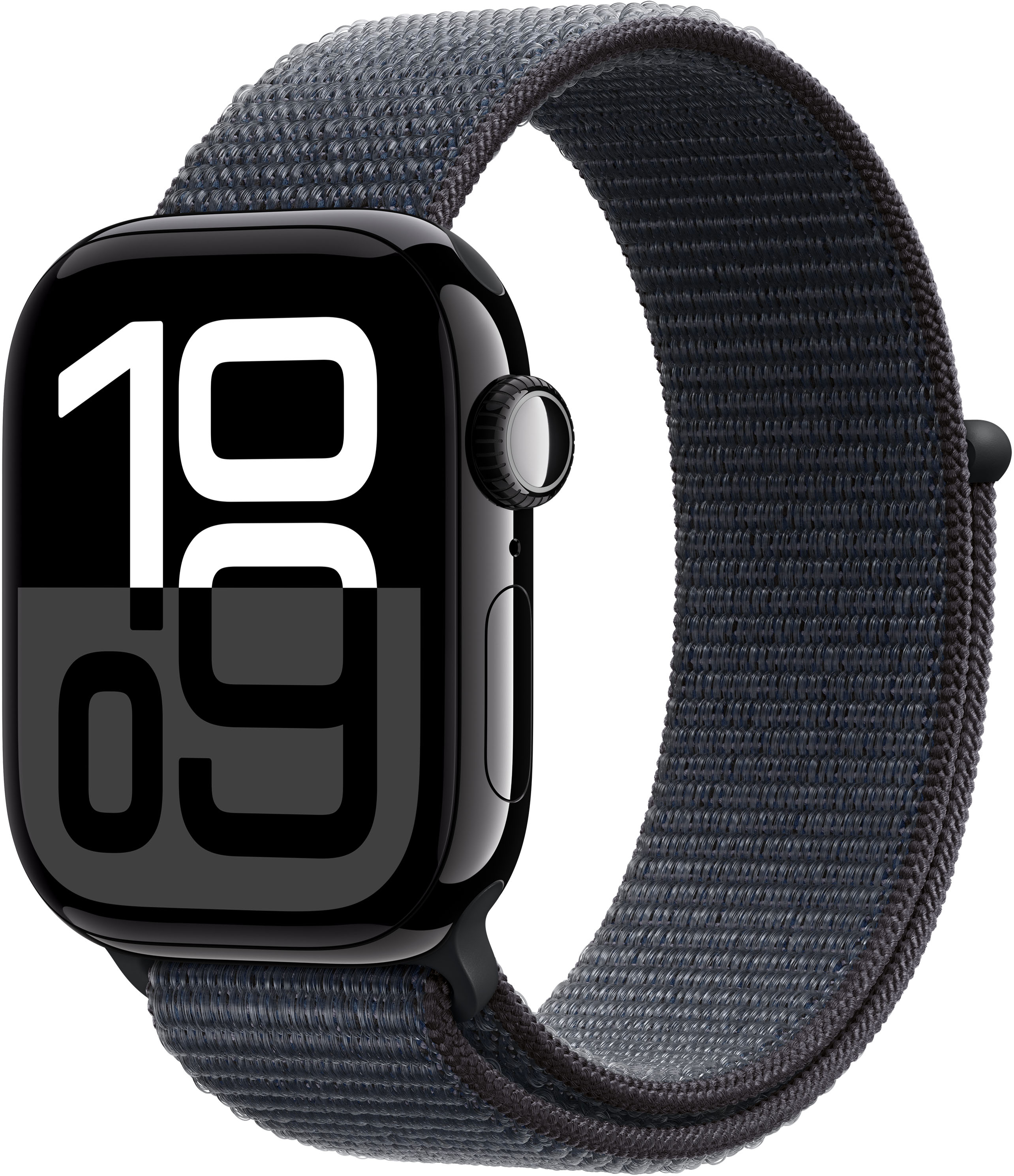 Smartwatch Apple Watch Series 10 GPS 42mm Alumínio Preto Brilhante c/ Bracelete Loop Desportiva Tinto