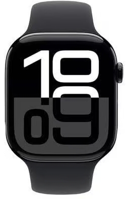 Smartwatch Apple Watch Series 10 GPS 46mm Alumínio Preto Brilhante c/ Bracelete Desportiva Preta - S/M