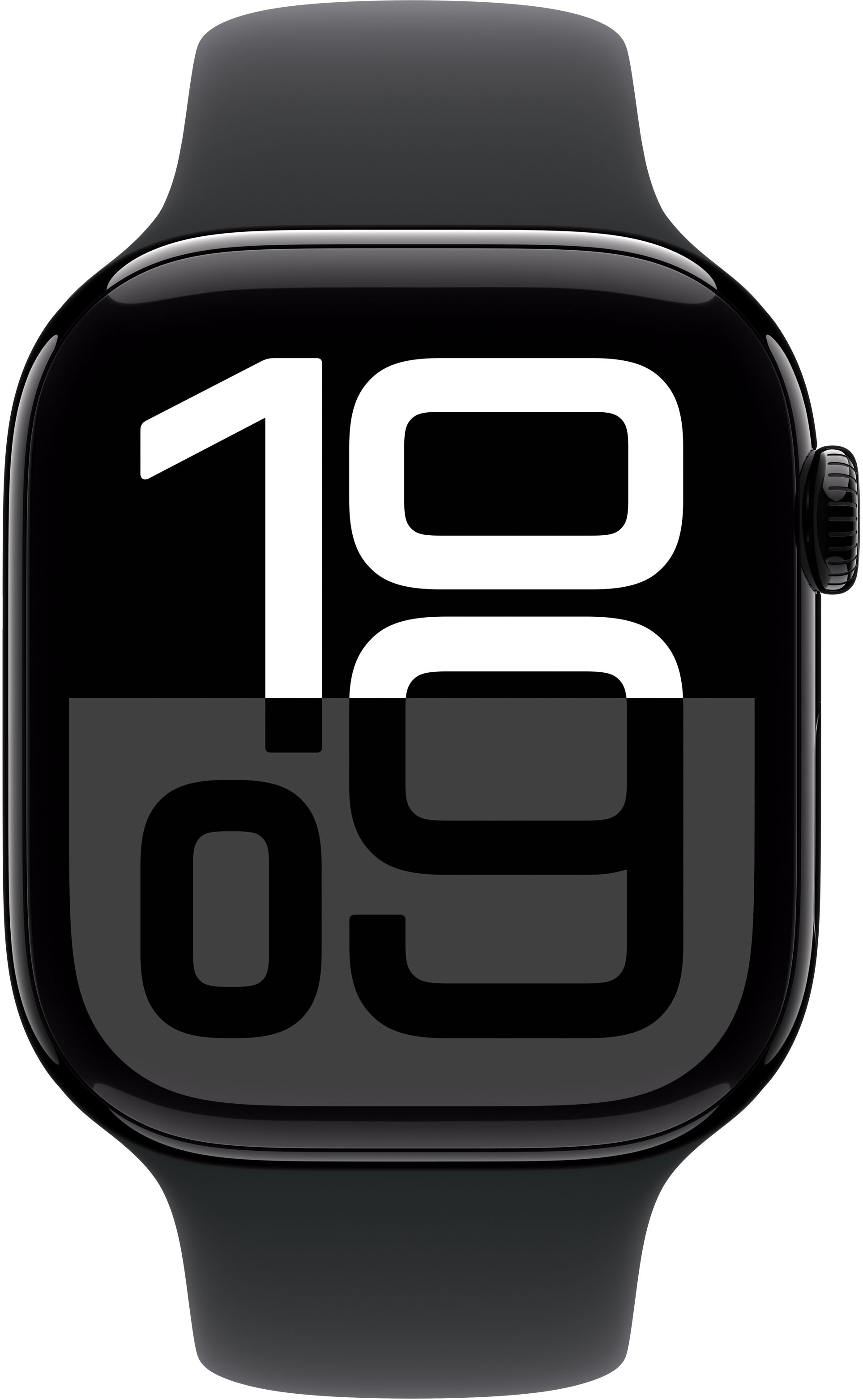 Apple - Smartwatch Apple Watch Series 10 GPS 46mm Alumínio Preto Brilhante c/ Bracelete Desportiva Preta - M/L