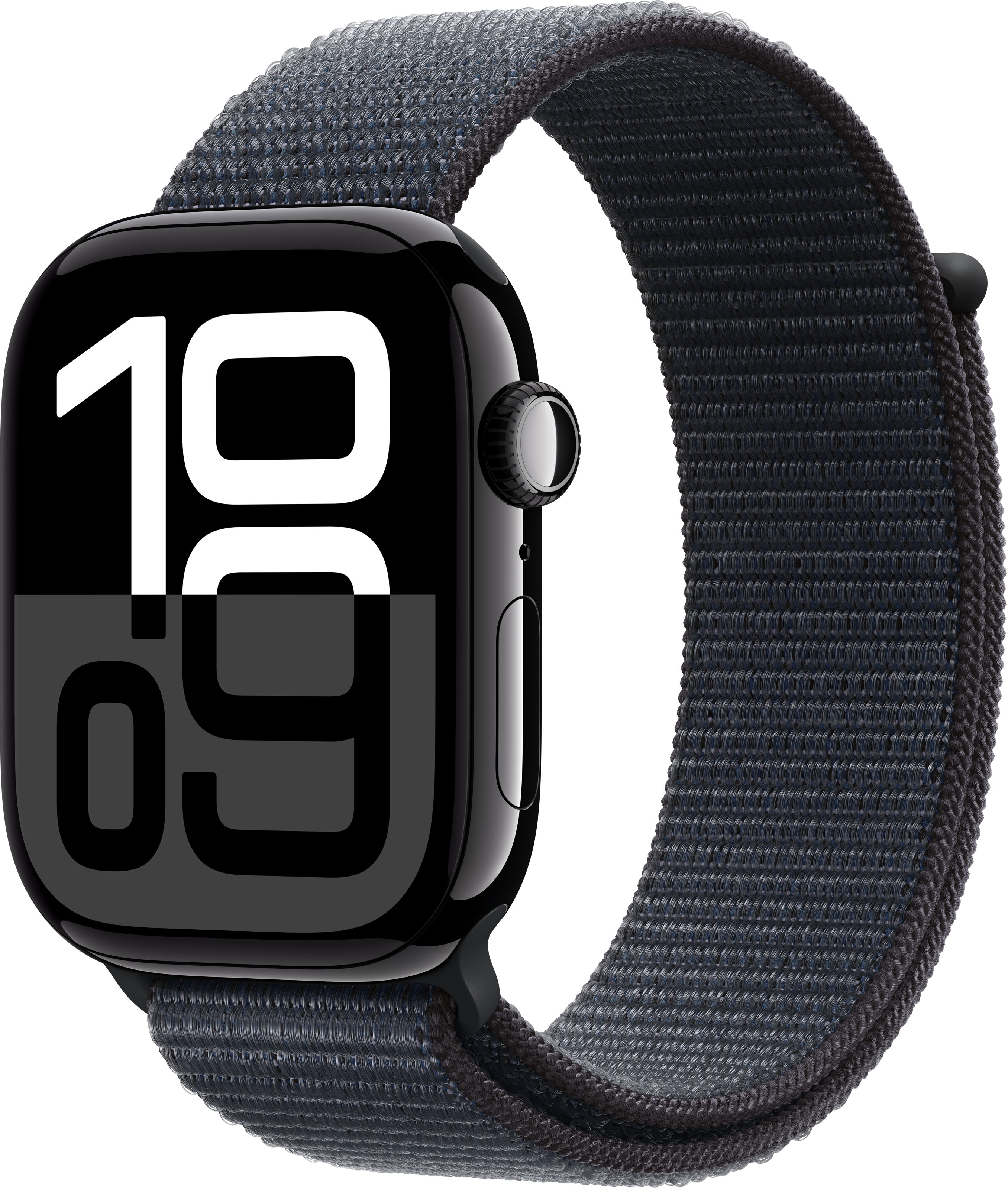 Smartwatch Apple Watch Series 10 GPS 46mm Alumínio Preto Brilhante c/ Bracelete Loop Desportiva Tinto