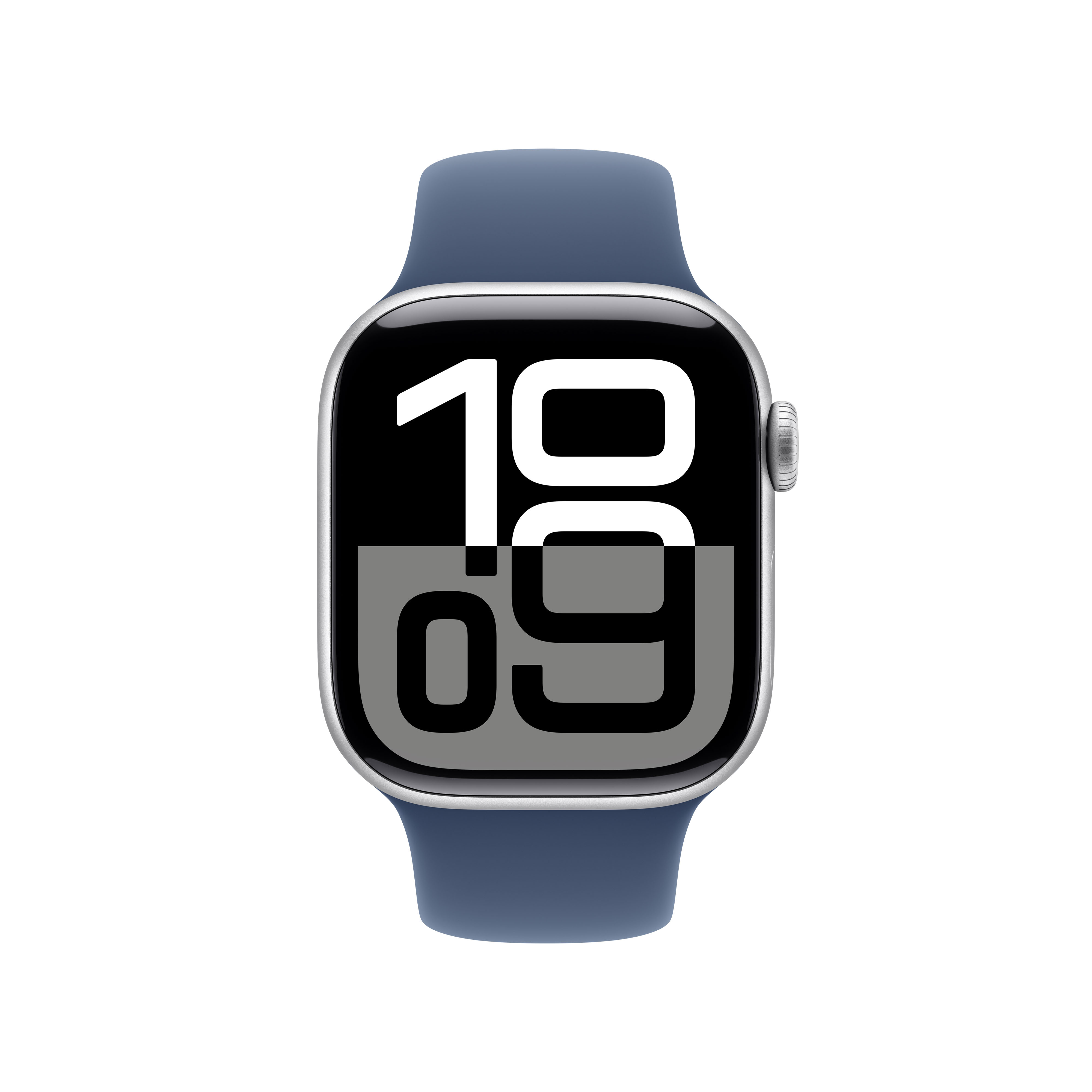 Apple - Smartwatch Apple Watch Series 10 GPS + Cellular 42mm Alumínio Prateado c/ Bracelete Desportiva Azul denim - M/L