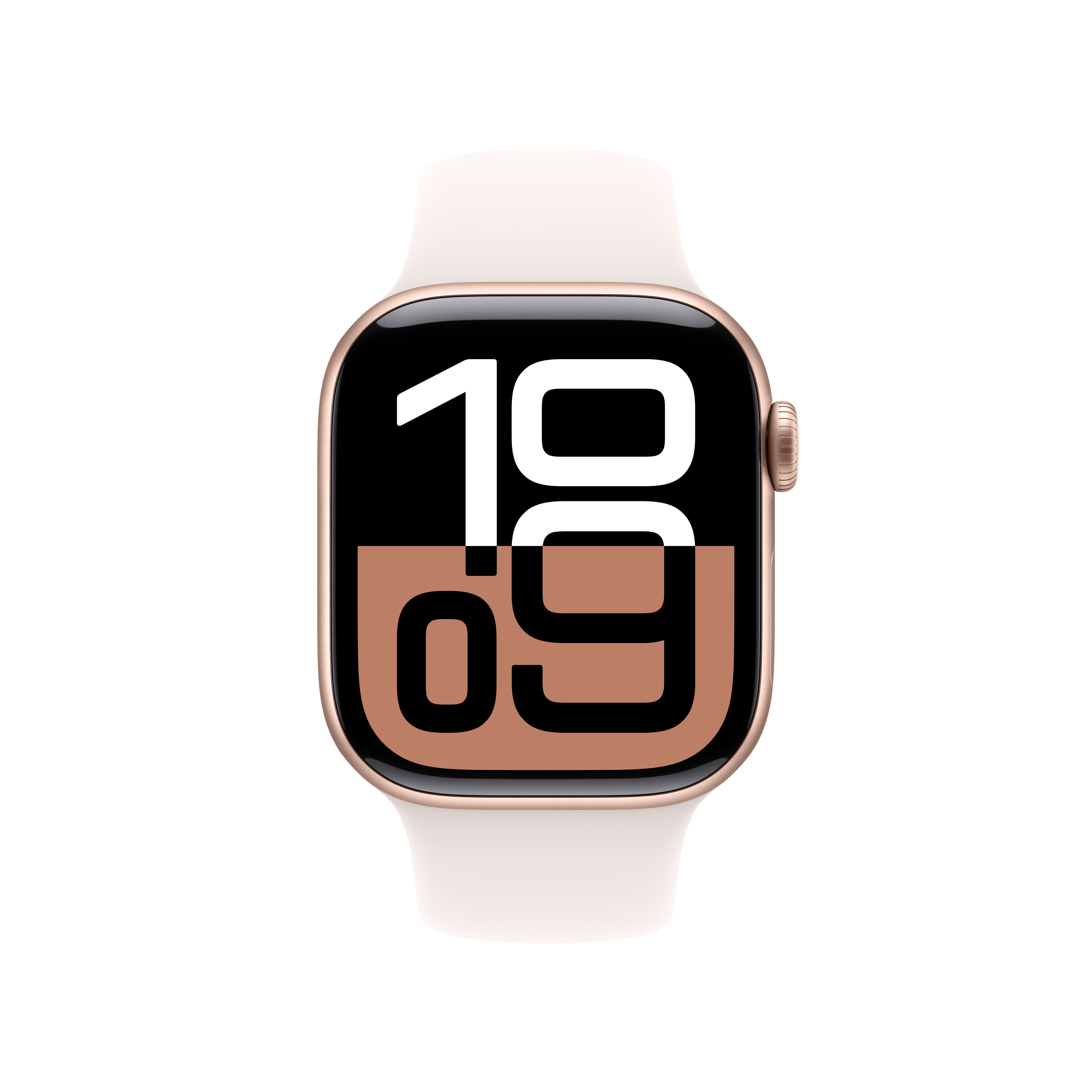 Apple - Smartwatch Apple Watch Series 10 GPS + Cellular 42mm Alumínio Rosa-Dourado c/ Bracelete Desportiva Rosa leve - S/M