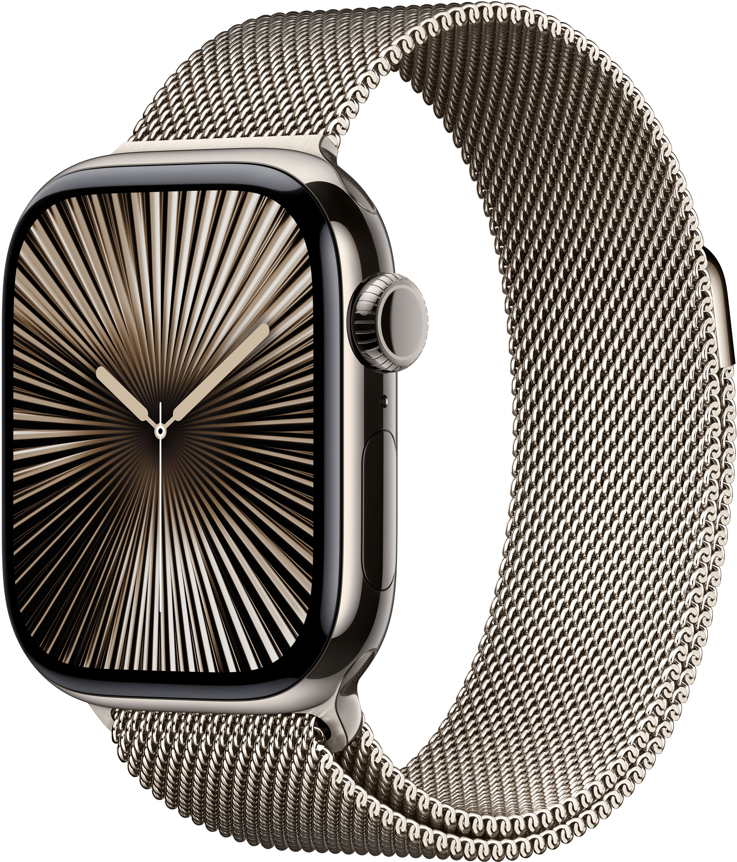 Apple - Smartwatch Apple Watch Series 10 GPS + Cellular 42mm Titânio Natural c/ Bracelete Loop Milanesa Natural