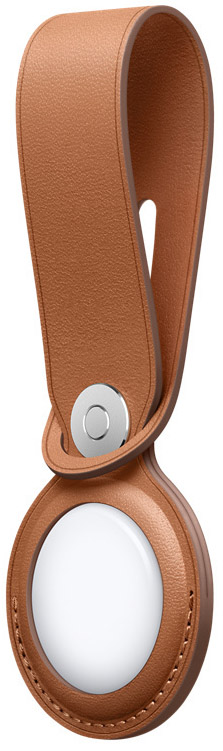 Apple - Porta-chaves para Apple AirTag Loop Pele Saddle Brown