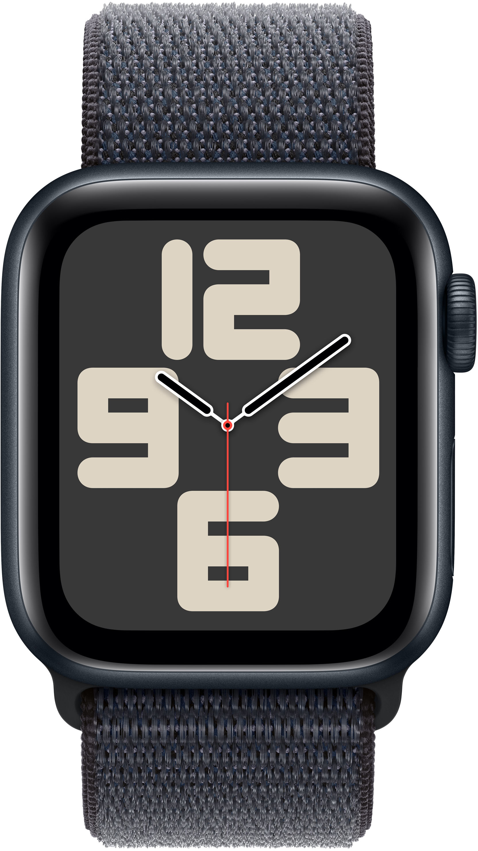 Apple - Smartwatch Apple Watch SE (2024) GPS 40mm Alumínio Meia-noite c/ Loop Desportiva Tinto