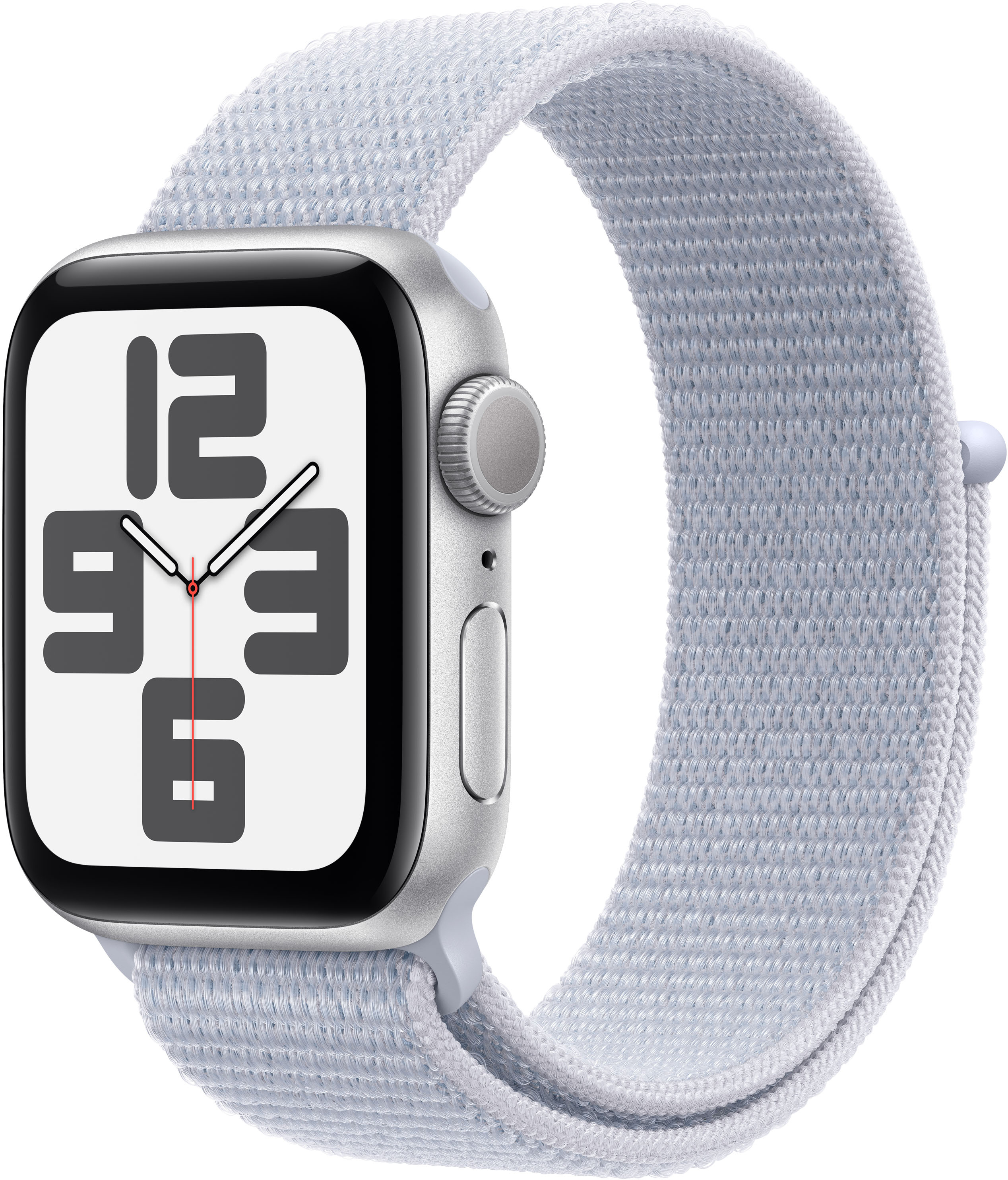 Smartwatch Apple Watch SE (2024) GPS 40mm Alumínio Prateado c/ Bracelete Desportiva Nuvem Azul