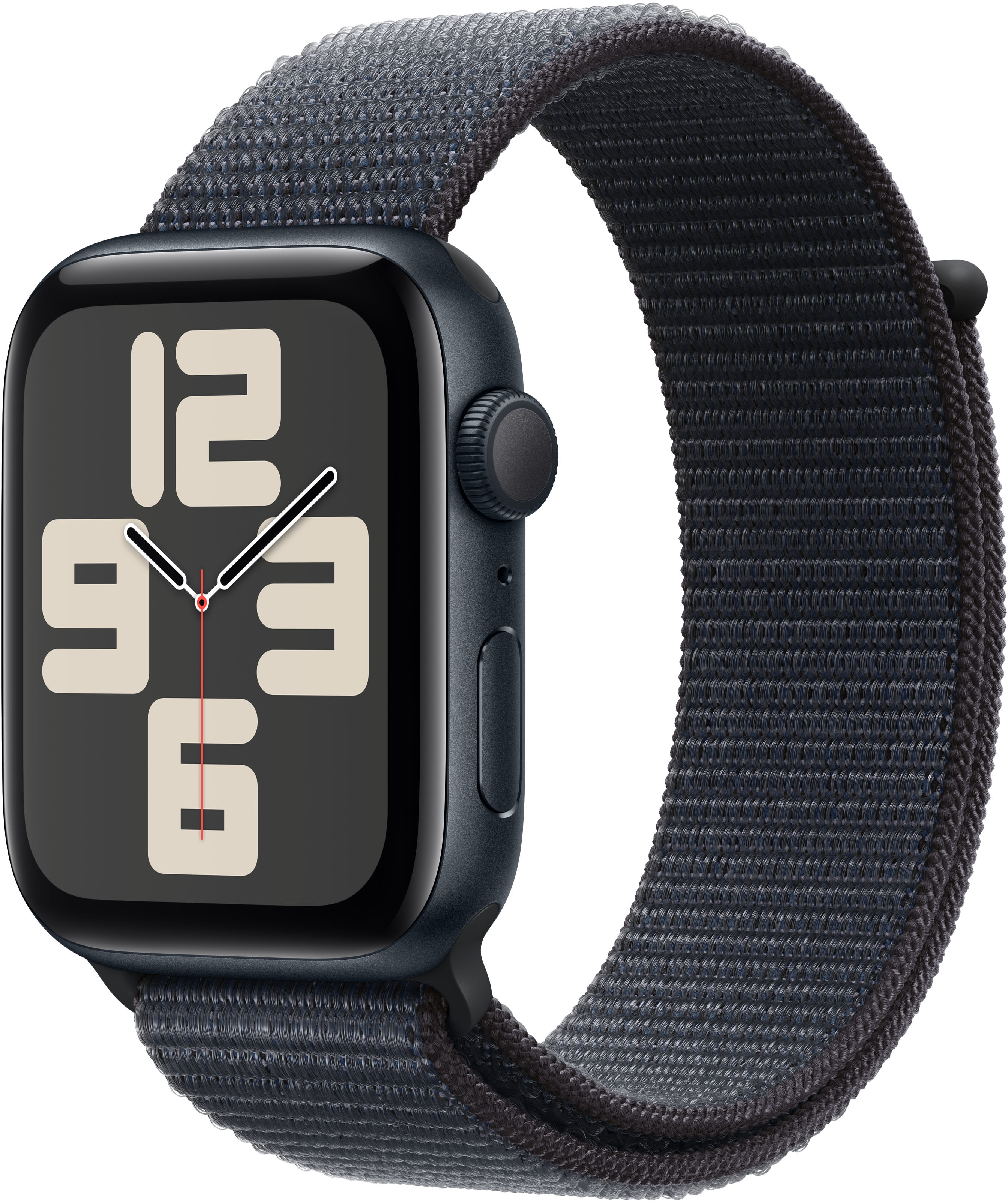 Smartwatch Apple Watch SE (2024) GPS 44mm Alumínio Meia-noite c/ Loop Desportiva Tinto