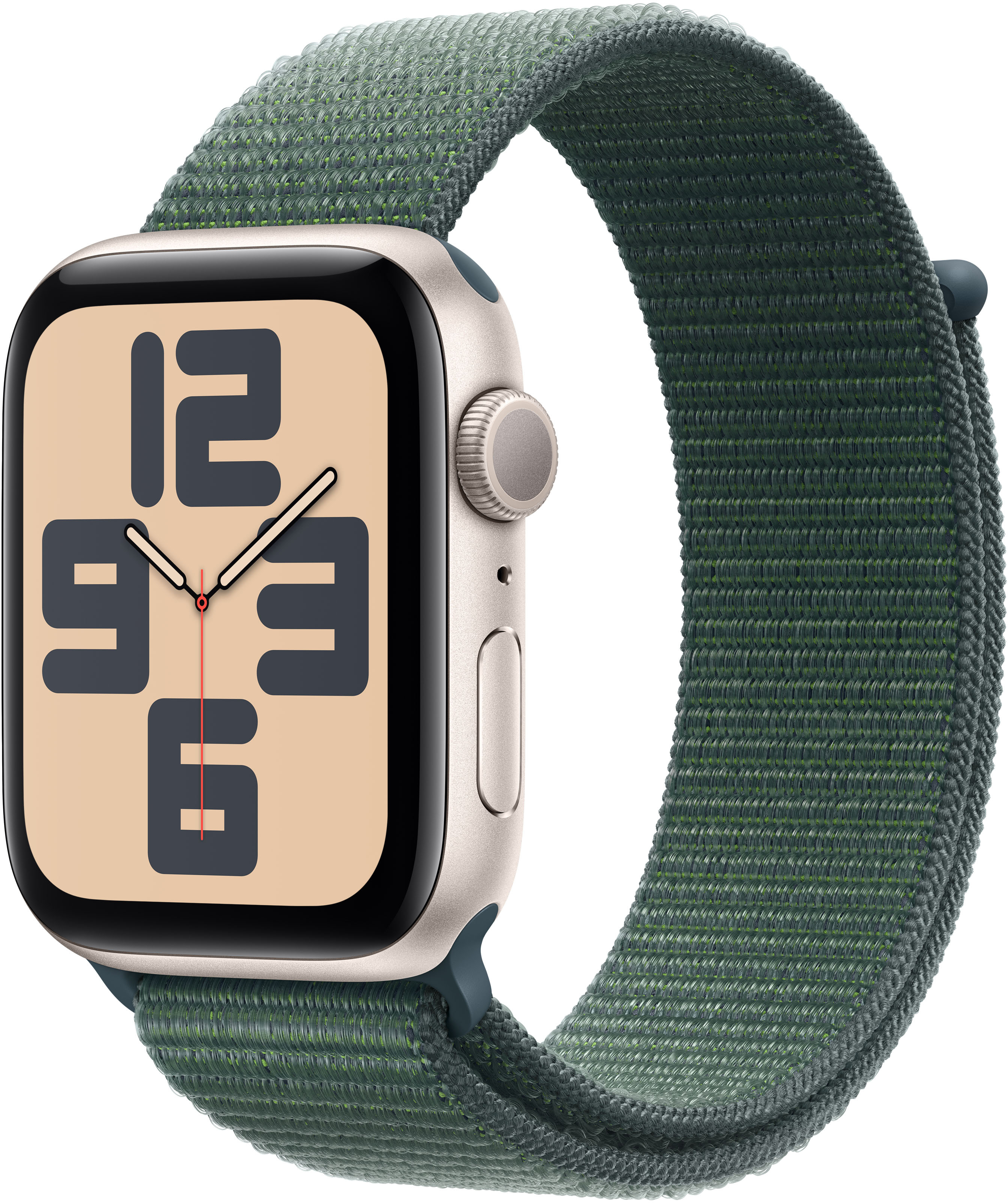 Smartwatch Apple Watch SE (2024) GPS 44mm Alumínio Starlight c/ Loop Desportiva Lake Green