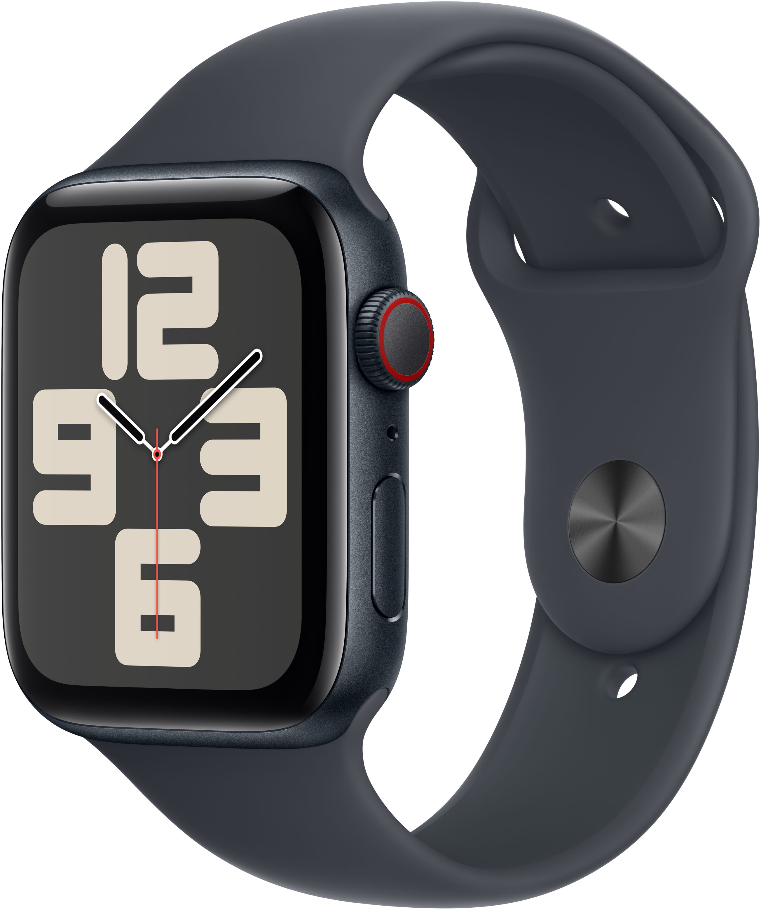 Smartwatch Apple Watch SE (2024) GPS + Cellular 44mm Alumínio Meia-noite c/ Bracelete Desportiva Meia-noite - S/M