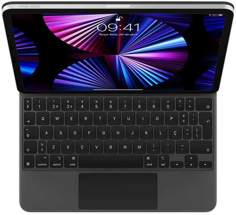 Capa Teclado Apple Magic Keyboard para iPad Pro (3ª Gen) e iPad Air (5ª Gen) PT Preto