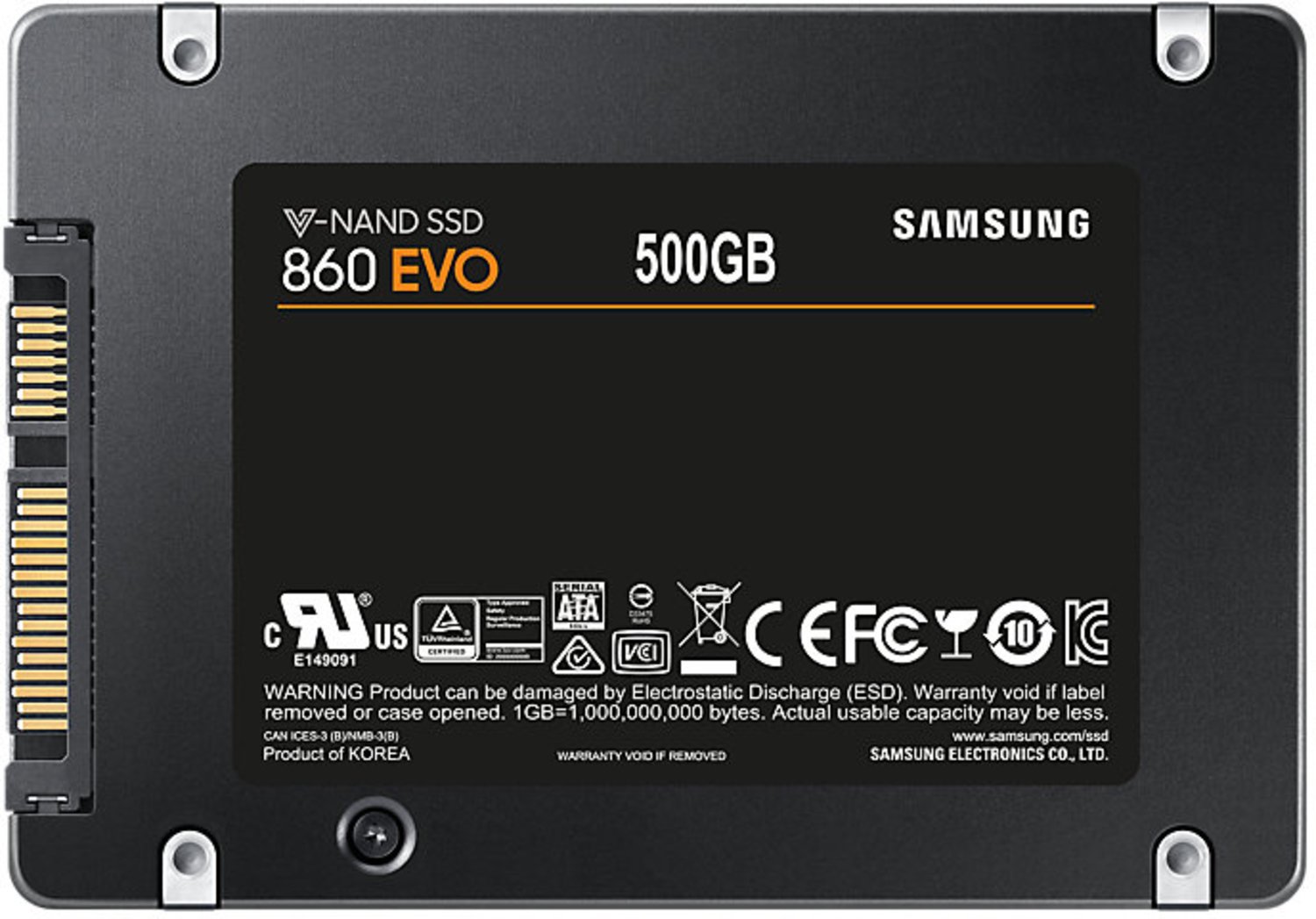 Samsung - Disco SSD Samsung 860 EVO 500GB SATA III