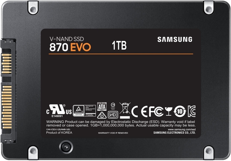Samsung - SSD Samsung 870 EVO 1TB SATA III (560/530MB/s)