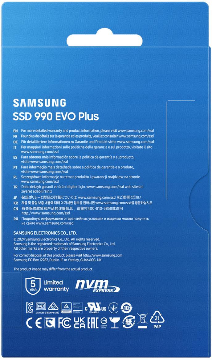 Samsung - SSD Samsung 990 EVO Plus 1TB Gen4 M.2 NVMe (7150/6300MB/s)