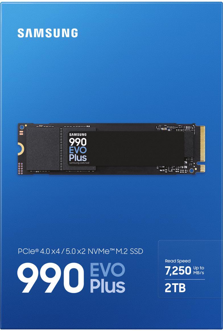 Samsung - SSD Samsung 990 EVO Plus 2TB Gen4 M.2 NVMe (7250/6300MB/s)