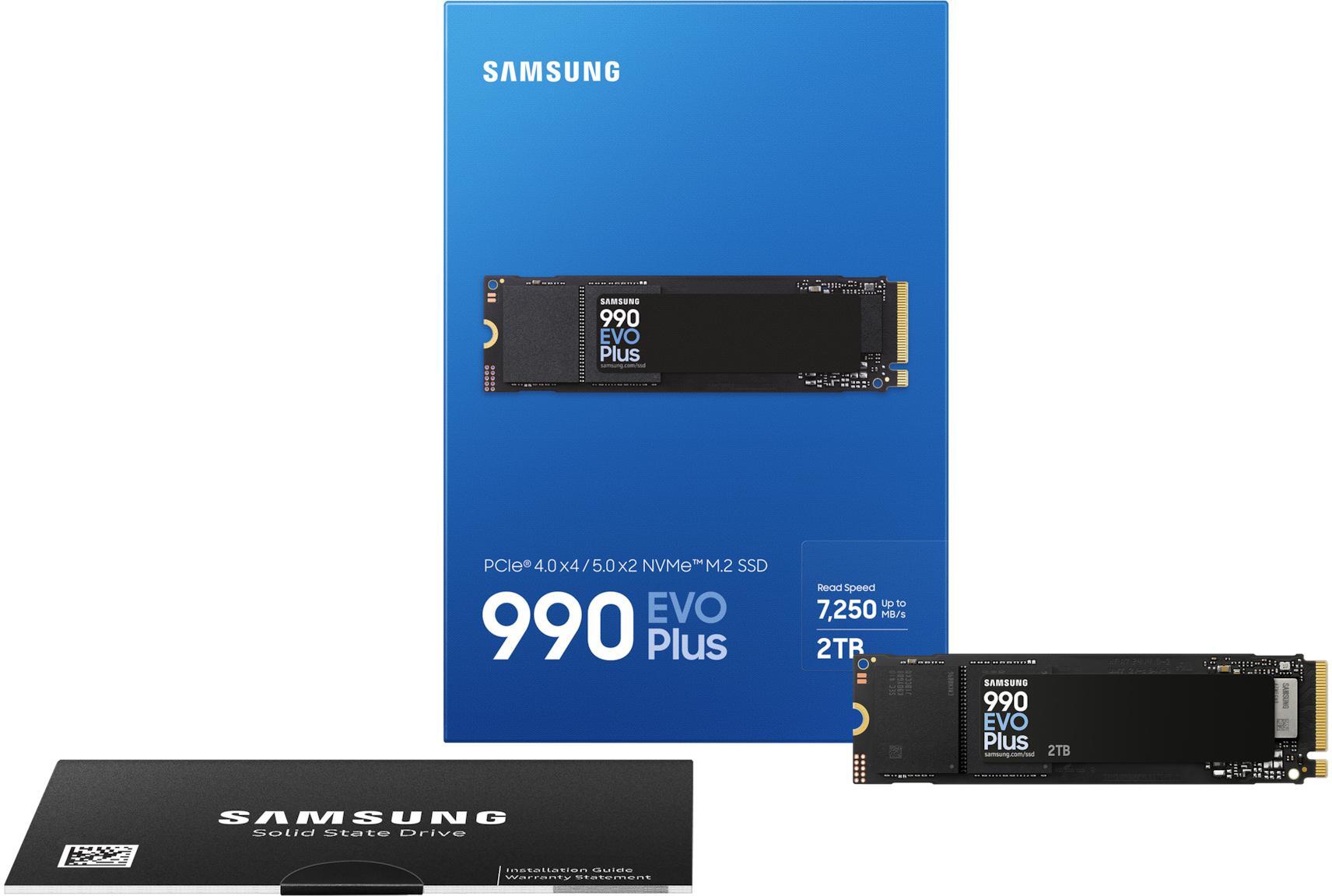 Samsung - SSD Samsung 990 EVO Plus 2TB Gen4 M.2 NVMe (7250/6300MB/s)