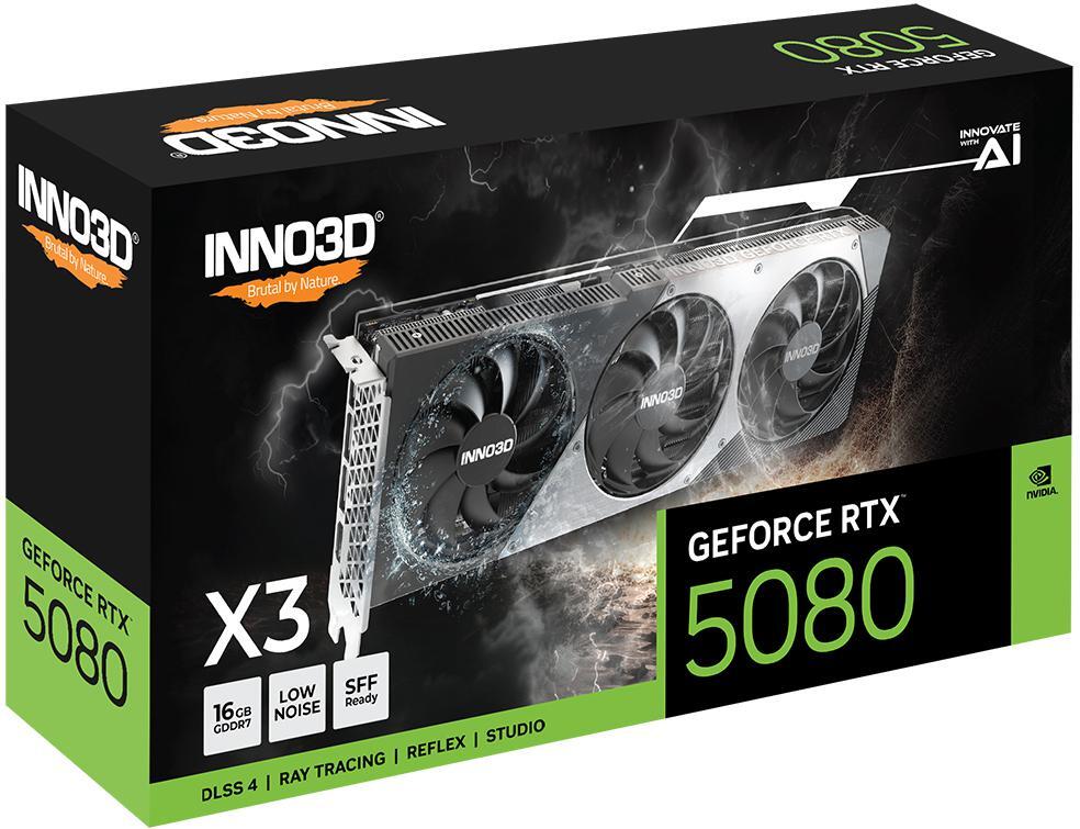 Inno3D - Gráfica Inno3D GeForce® RTX 5080 X3 16GB GDDR7 DLSS4