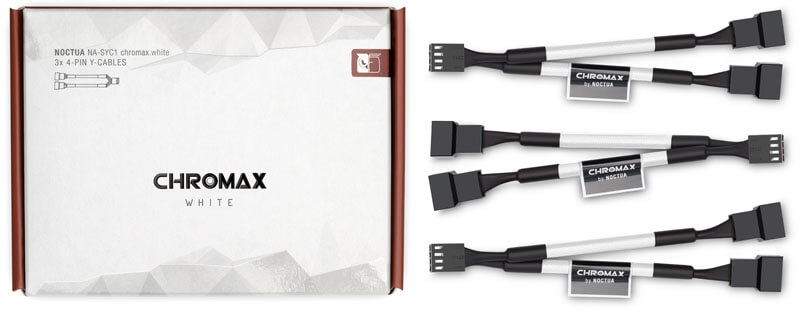 Noctua - Cabo Splitter em Y para 2 x Ventoinhas NA-SYC1 chromax.white