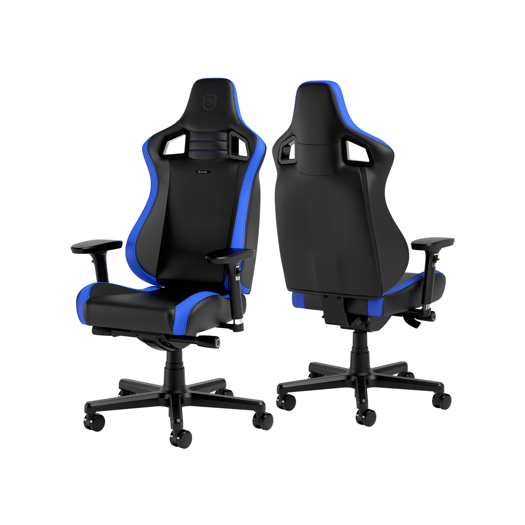 noblechairs - Cadeira noblechairs EPIC Compact - Preto /Carbono /Azul