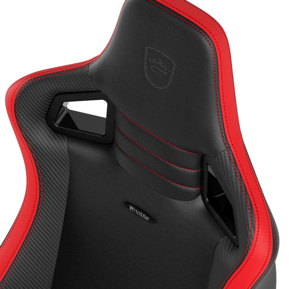 noblechairs - Cadeira noblechairs EPIC Compact - Preto /Carbono /Vermelho