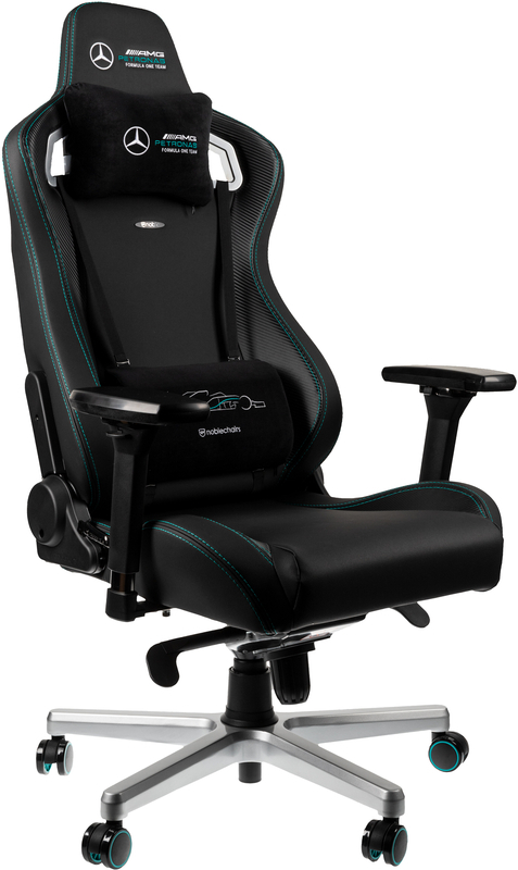 ** B Grade ** Cadeira noblechairs EPIC PU Leather Mercedes-AMG Petronas Formula One Team