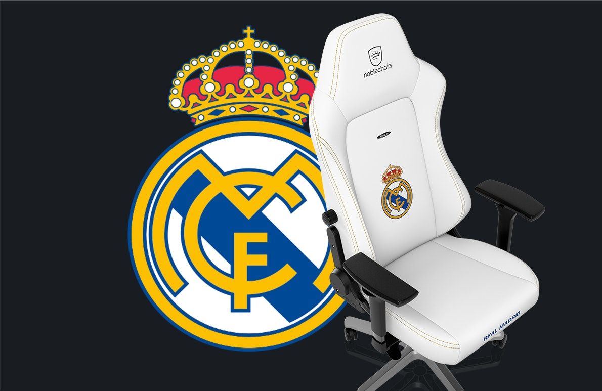 noblechairs - Cadeira noblechairs HERO - Real Madrid Edition