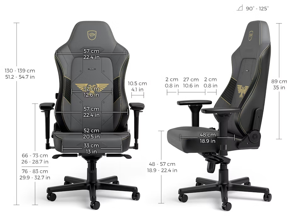 noblechairs - ** B Grade ** Cadeira noblechairs HERO - Warhammer 40k Editio