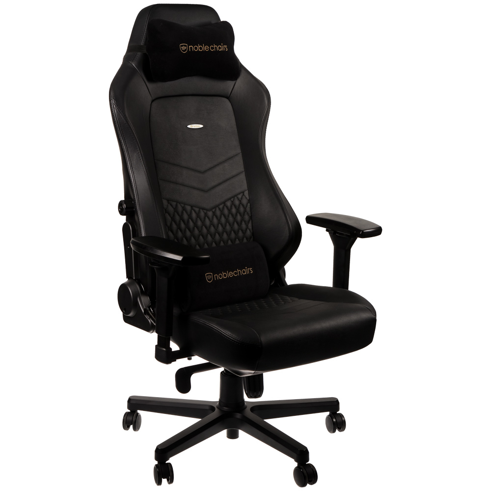 Cadeira noblechairs HERO Real Leather Preto