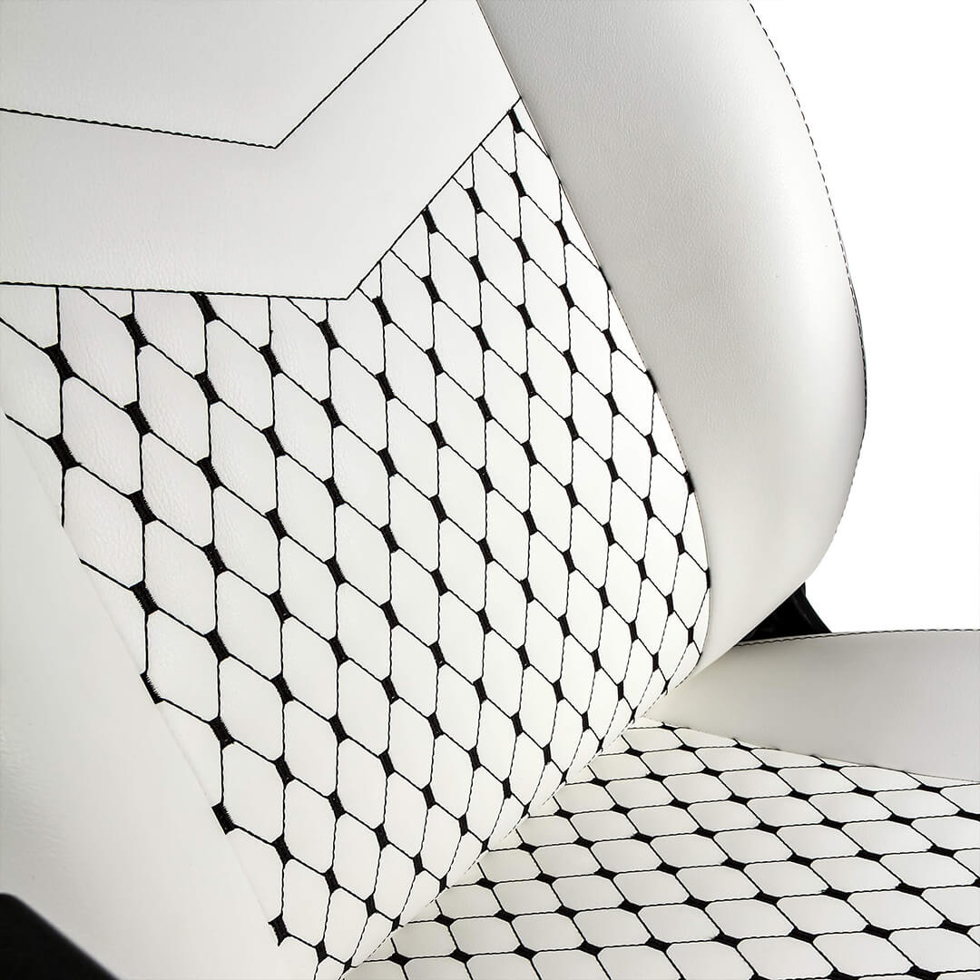 noblechairs - Cadeira noblechairs ICON PU Leather Branco / Preto