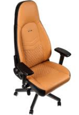 Cadeira noblechairs ICON Real Leather Cognac / Preto