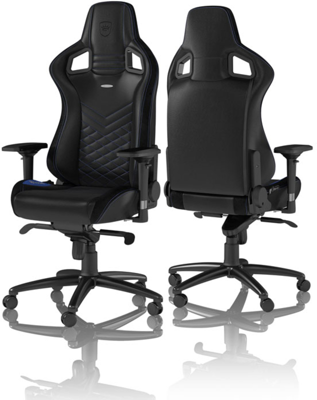 noblechairs - Cadeira noblechairs EPIC PU Leather Preto / Azul