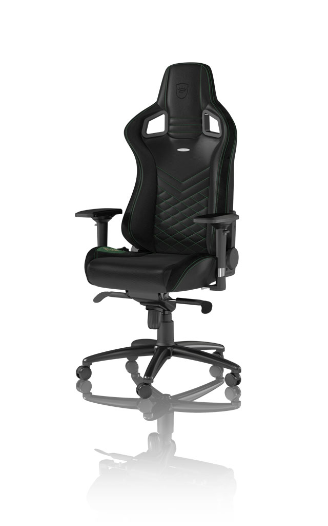 Cadeira noblechairs EPIC PU Leather Preto / Verde