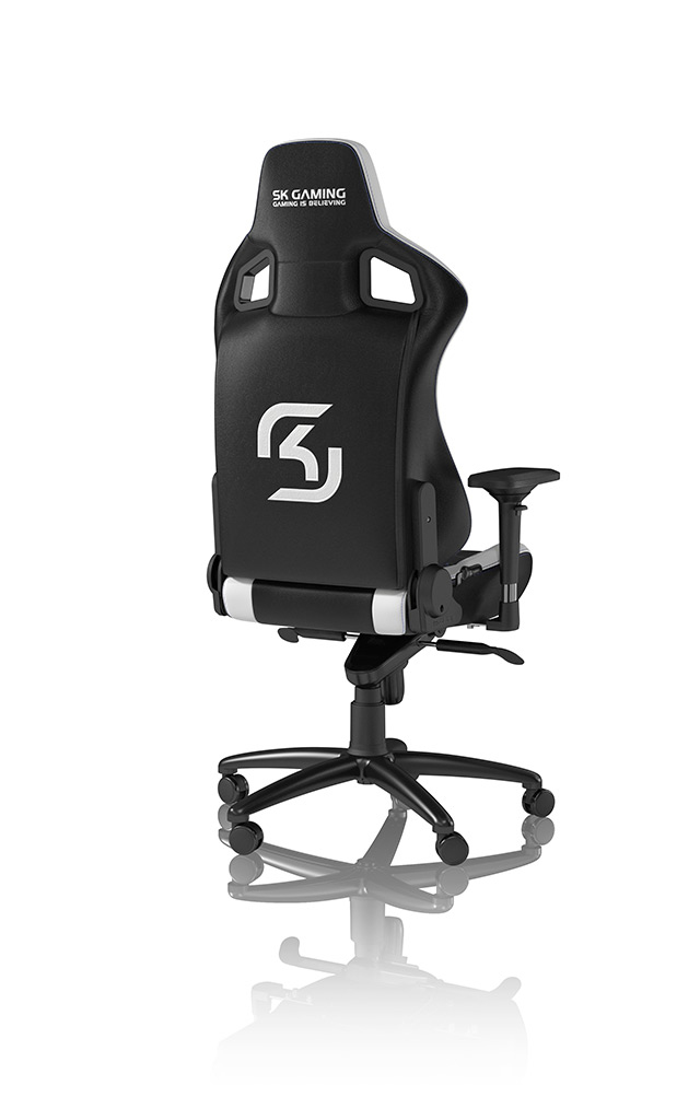 noblechairs - Cadeira noblechairs EPIC PU Leather SK Gaming Edition Preto / Branco / Azul