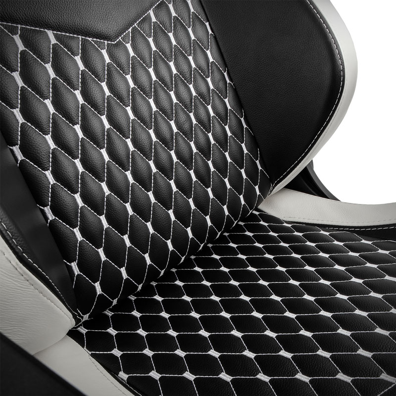 noblechairs - ** B Grade ** Cadeira noblechairs EPIC Real Leather Preto / Branco / Vermelho