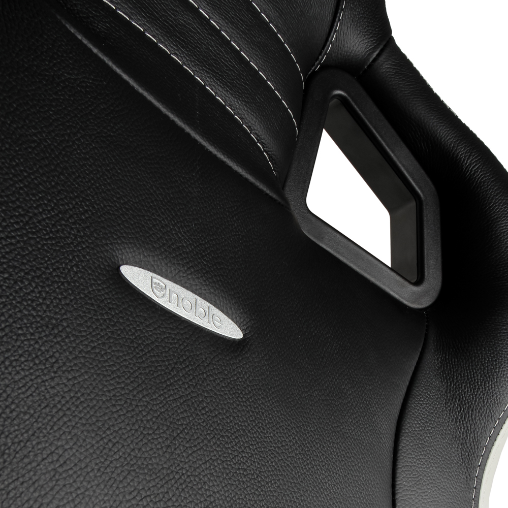 noblechairs - Cadeira noblechairs EPIC Real Leather Preto / Branco / Vermelho
