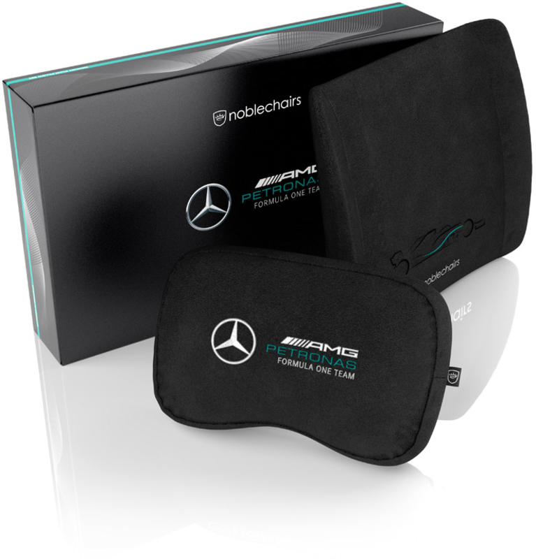 noblechairs - Set de Almofadas noblechairs Memory Foam - Mercedes-AMG Petronas Formula One Team Edition