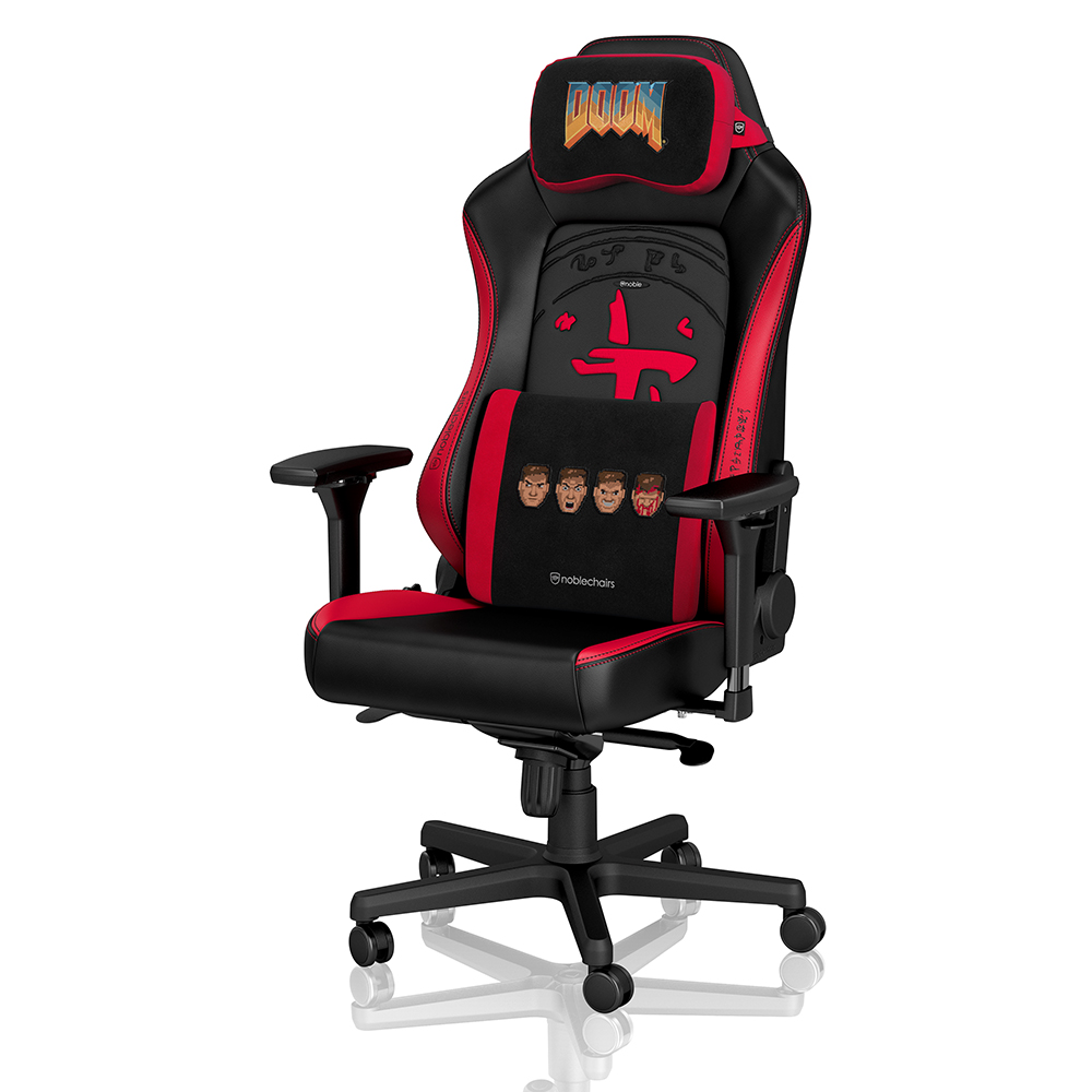 noblechairs - Set de Almofadas noblechairs Memory Foam - Doom Retro Edition