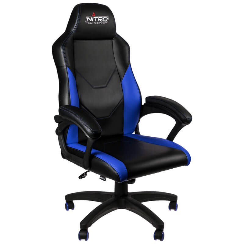 ** B Grade ** Cadeira Nitro Concepts C100 Gaming Preto / Azul