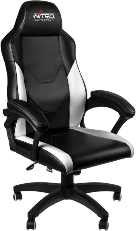 ** B Grade ** Cadeira Nitro Concepts C100 Gaming Preto / Branco