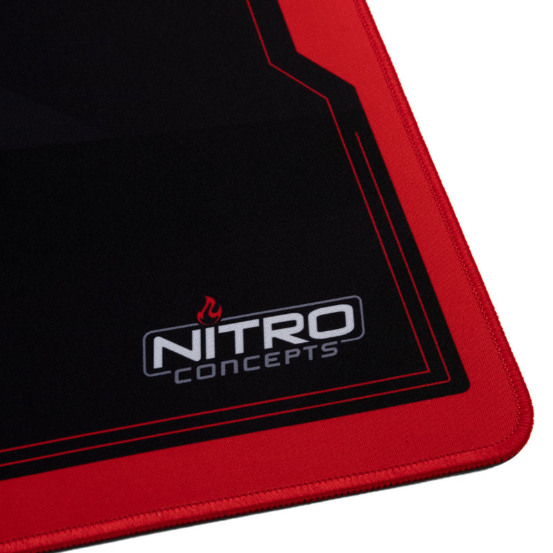 Nitro Concepts - Tapete Nitro Concepts Deskmat Preto/Vermelho (900x400mm)