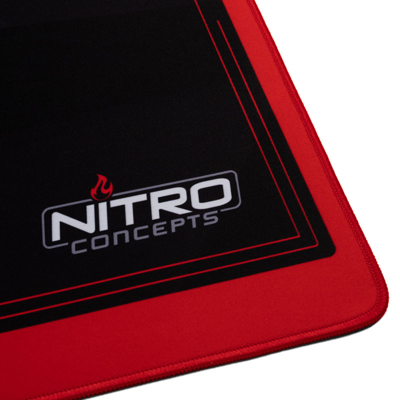 Nitro Concepts - Tapete Nitro Concepts Deskmat Preto/Vermelho (1200x600mm)