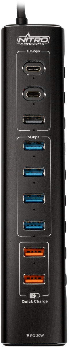 - Bundle Nitro Concepts Immersion Wind Box / Flow / HUB 10-Port Hybrid