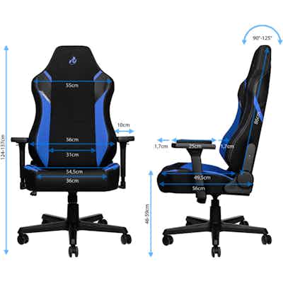 Cadeira Nitro Concepts X1000 Gaming Preta / Azul