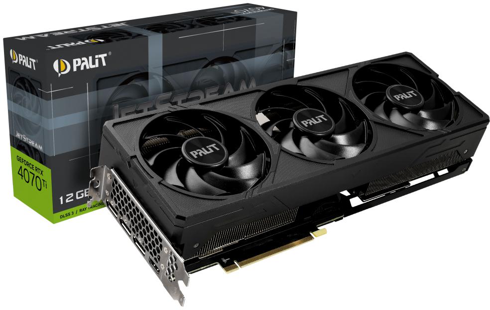 Palit - Gráfica Palit GeForce® RTX 4070 Ti JetStream 12GB GD6X DLSS3