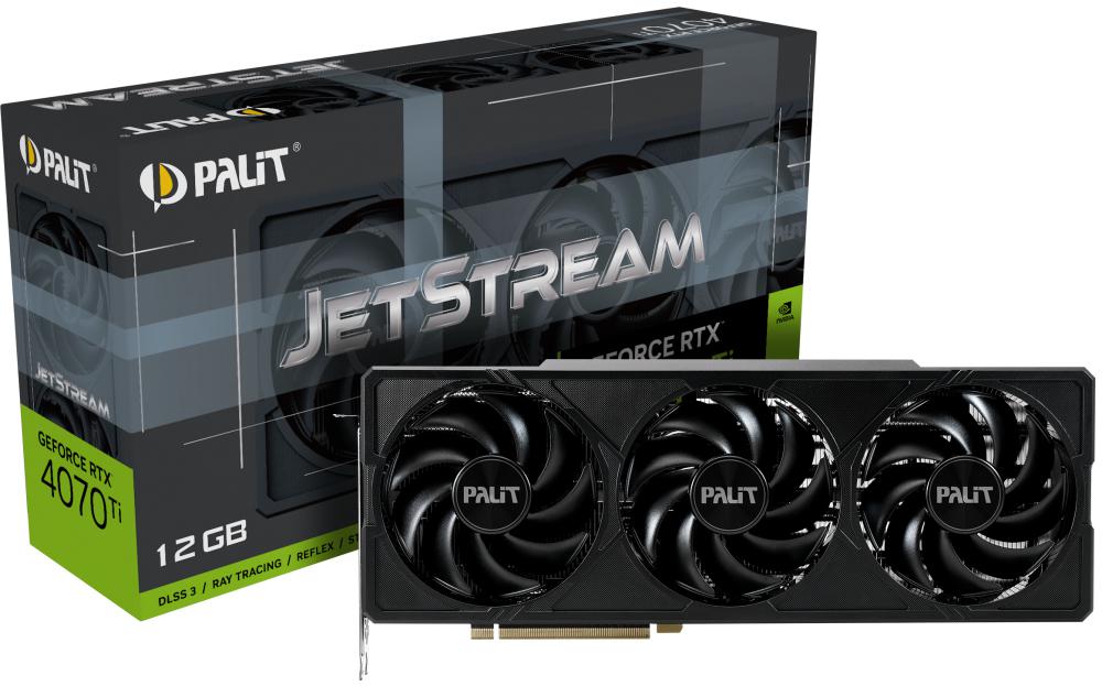 Palit - Gráfica Palit GeForce® RTX 4070 Ti JetStream 12GB GD6X DLSS3